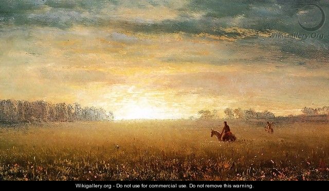 Sunset Of The Prairies - Albert Bierstadt
