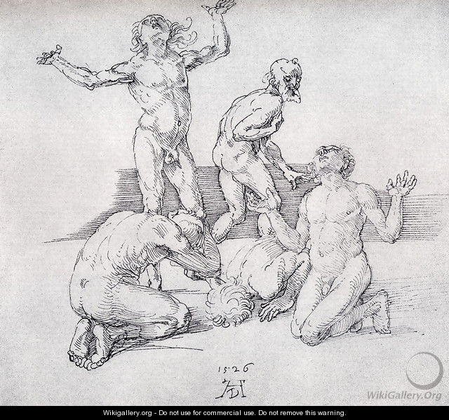 Five Male Nudes - Albrecht Durer