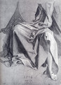 Study Of Drapery 1508 Drawing - Albrecht Durer