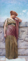 Leaning On The Balcony - John William Godward