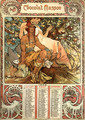 Manhood Calendar - Alphonse Maria Mucha