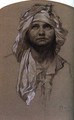 Head Of A Girl - Alphonse Maria Mucha