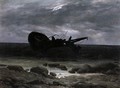 Wreck in the Moonlight c. 1835 - Caspar David Friedrich