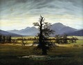 Village Landscape in Morning Light (The Lone Tree) 1822 - Caspar David Friedrich