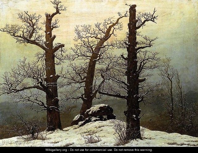 Dolmen In The Snow - Caspar David Friedrich