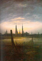 City at Moonrise 1817 - Caspar David Friedrich