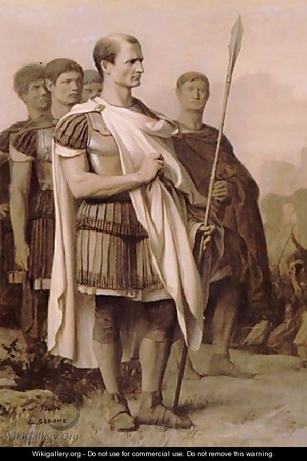 Julius Caesar And Staff - Jean-Léon Gérôme