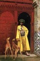 An Arab And His Dogs - Jean-Léon Gérôme