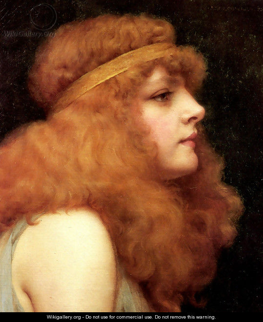 An Auburn Beauty - John William Godward