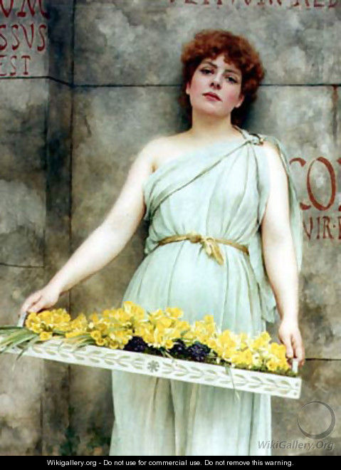 A Flower Seller - John William Godward