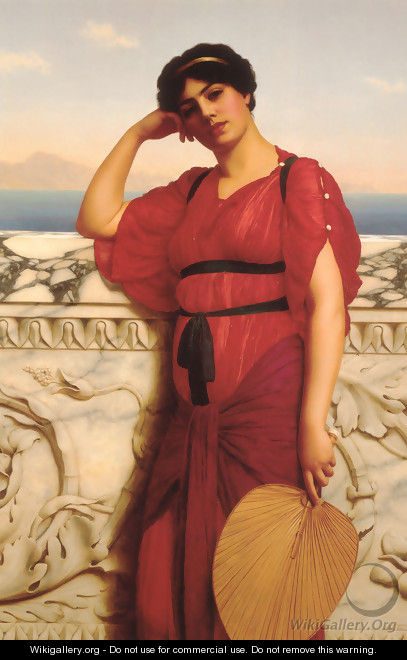 A Classical Lady - John William Godward