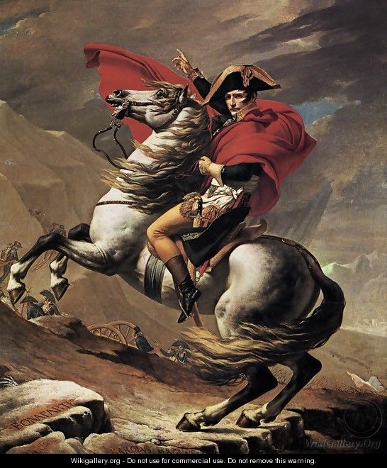 Napoleon at the St. Bernard Pass 1801 - Jacques Louis David