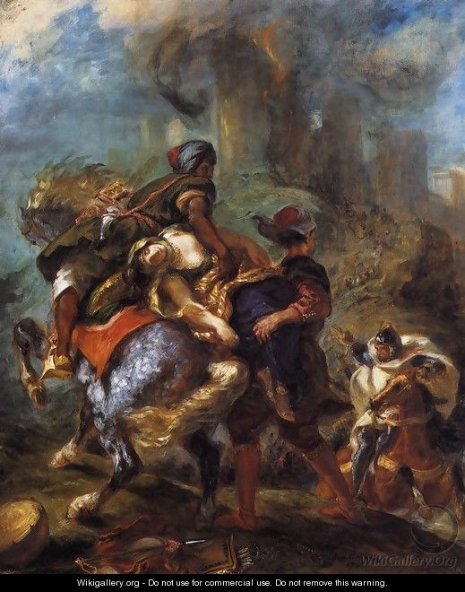 The Abduction of Rebecca 1846 - Eugene Delacroix