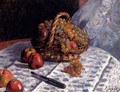 Still Life: Apples And Grapes - Alfred Sisley