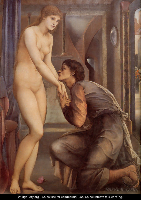Pygmalion And The Image: IV The Soul Attains [detail] - Sir Edward Coley Burne-Jones