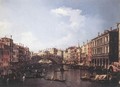The Rialto Bridge From The South - (Giovanni Antonio Canal) Canaletto