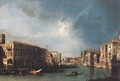 The Grand Canal From Rialto Toward The North - (Giovanni Antonio Canal) Canaletto