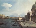 The Grand Canal At The Salute Church - (Giovanni Antonio Canal) Canaletto