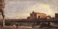 View Of San Giovanni Dei Battuti At Murano - (Giovanni Antonio Canal) Canaletto