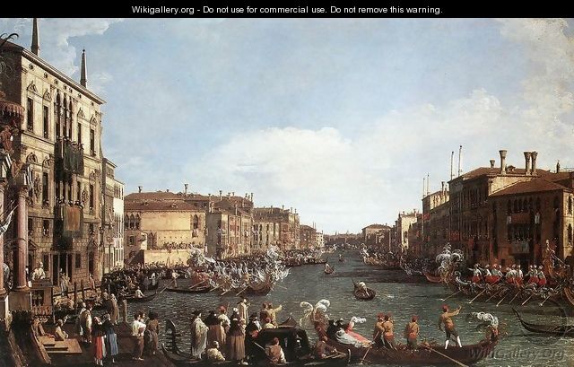 A Regatta on the Grand Canal c. 1732 - (Giovanni Antonio Canal) Canaletto