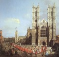 London Westminster Abbey With A Procession Of Knights Of The Bath 1749 - (Giovanni Antonio Canal) Canaletto