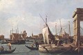 La Punta Della Dogana Custom Point - (Giovanni Antonio Canal) Canaletto