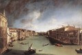 Grand Canal Looking Northeast From Palazo Balbi Toward The Rialto Bridge - (Giovanni Antonio Canal) Canaletto
