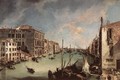 Grand Canal Looking East From The Campo San Vio - (Giovanni Antonio Canal) Canaletto