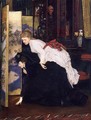 Young Women Looking At Japanese Objects 2 - James Jacques Joseph Tissot