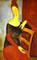 Portrait Of Jeanne Hebuterne Common Law Wife Of Amedeo Modigliani Ii - Amedeo Modigliani
