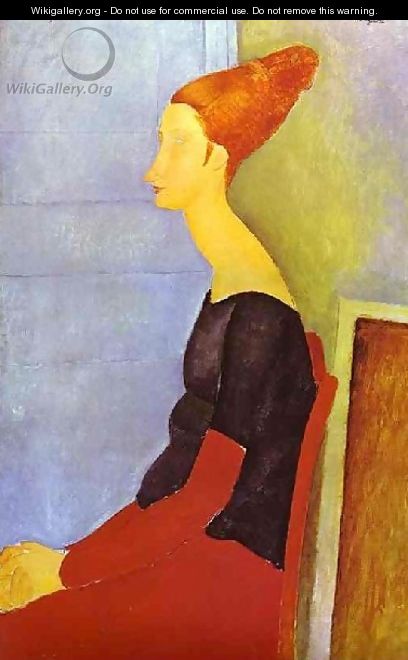 Portrait Of Jeanne Hebuterne In Profile - Amedeo Modigliani