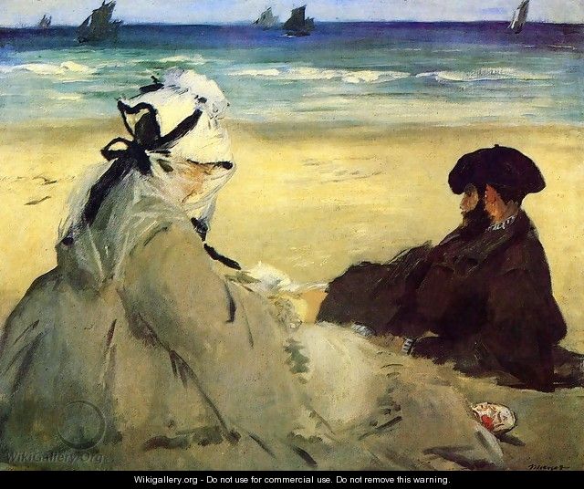 On The Beach 1873 - Edouard Manet