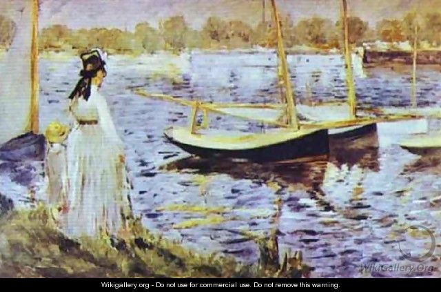 The Banks Of The Seine At Argenteuil - Edouard Manet The Banks Of The Seine At Argenteuil - Edouard Manet