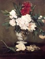 Peonies In A Vase - Edouard Manet