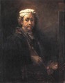 Portrait of the Artist at His Easel 1660 - Rembrandt Van Rijn