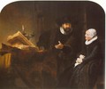 The Mennonite Minister Cornelis Claesz. Anslo in Conversation with his Wife, Aaltje 1641 - Rembrandt Van Rijn
