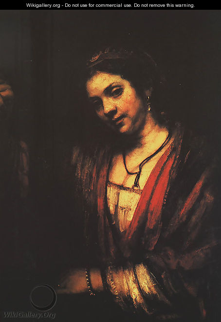 Hendrickje at an Open Door 1656 - Rembrandt Van Rijn