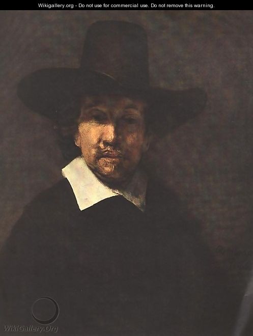 Portrait of Jeremiah Becker 1666 - Rembrandt Van Rijn