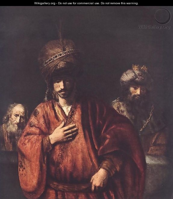 David and Uriah 1665 - Rembrandt Van Rijn