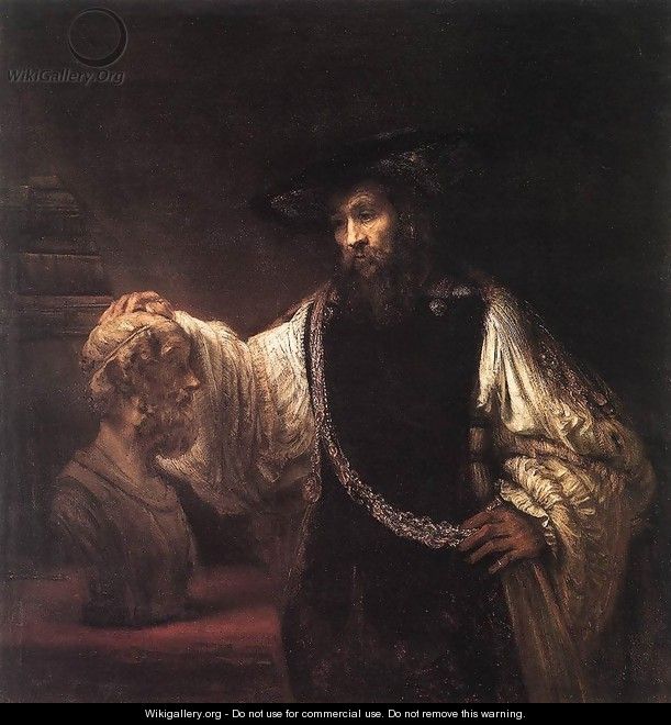 Aristotle with a Bust of Homer 1653 - Rembrandt Van Rijn