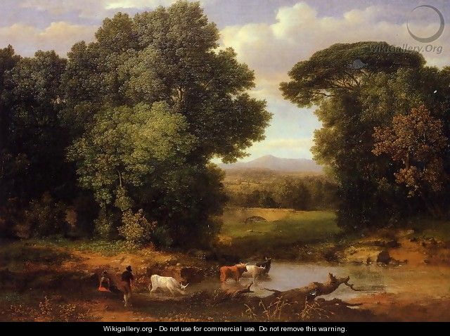 A Bit Of Roman Aqueduct - George Inness