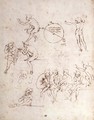 Various Figure Studies - Leonardo Da Vinci