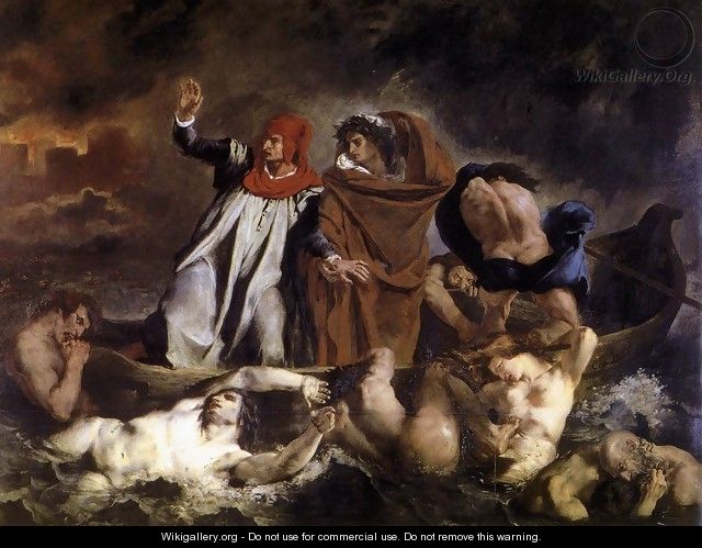 The Barque of Dante 1822 - Eugene Delacroix