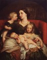 Mrs George Augustus Frederick Cavendish Bentinck And Her Children - George Frederick Watts