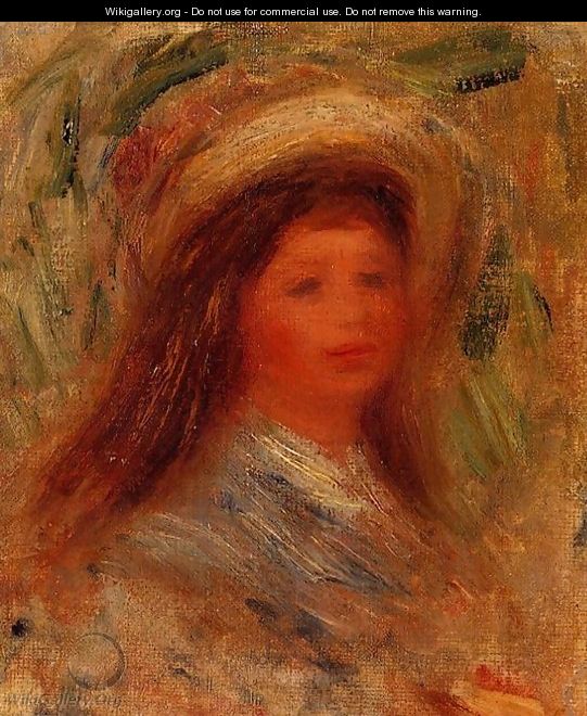 Womans Head3 - Pierre Auguste Renoir