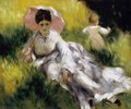Woman With Parasol - Pierre Auguste Renoir