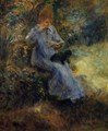 Woman With A Black Dog - Pierre Auguste Renoir