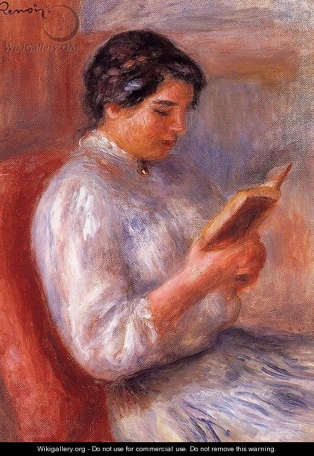 Woman Reading2 - Pierre Auguste Renoir