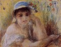 Woman In A Straw Hat2 - Pierre Auguste Renoir