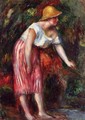 Woman In A Straw Hat - Pierre Auguste Renoir